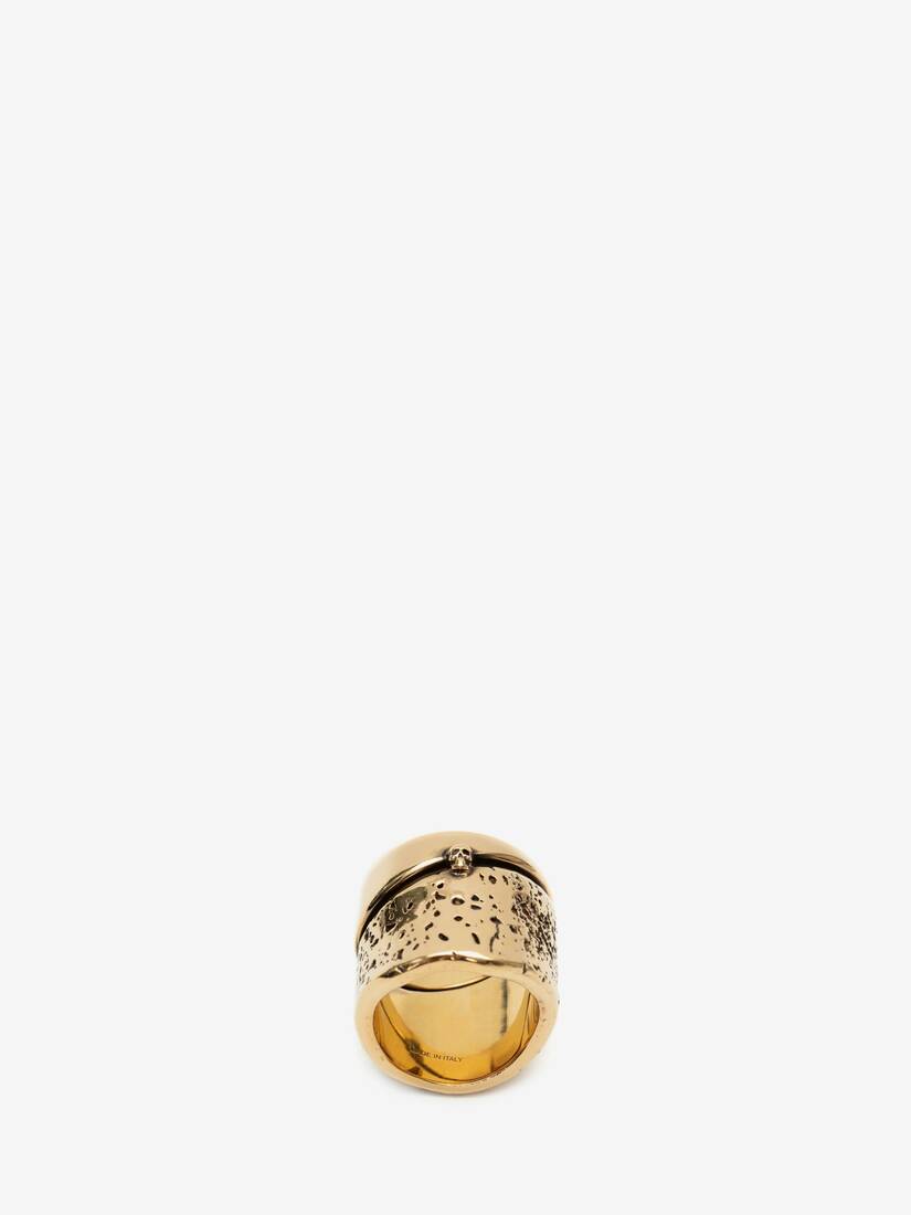 Anillos Alexander McQueen Molten Hombre - Dorados - Mexico 025-IDOHGU